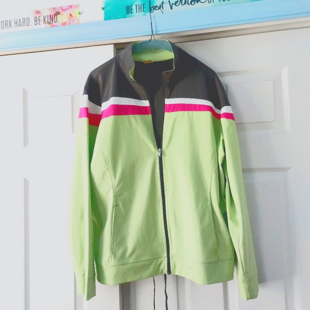 Sweatshirt XL Dark pink/green/gray